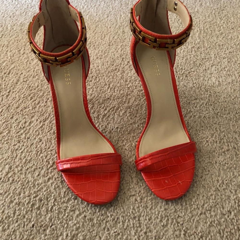 Guess Gwkaida Croc-embossed Stiletto Sandals - Picture 3 of 7